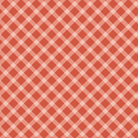seamless red colored checkered table cloth backgroundのイラスト素材