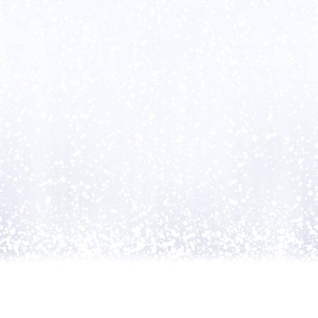 seamless christmas background with white fall of snow on silver colored backgroundのイラスト素材