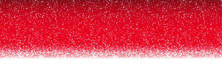 vector file with beautiful falling snow flakes on red colored backgroundのイラスト素材