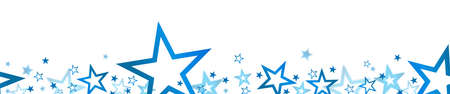 eps vector file with seamless stars colored blue for christmas advertising in panorama banner styleのイラスト素材