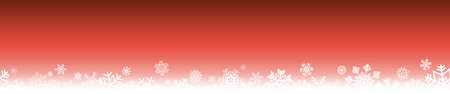 eps vector file with snow flakes on bottom side, abstract fall of snow and red colored panorama backgroundのイラスト素材