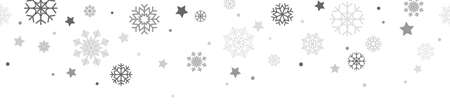 EPS 10 vector file showing christmas time snow stars seamless background colored gray and whiteのイラスト素材