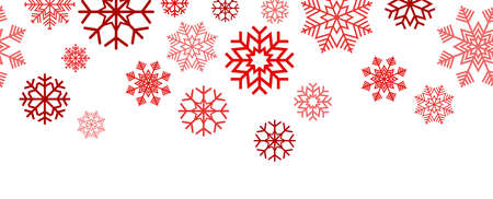 EPS 10 vector file showing christmas time snow stars seamless background colored red and whiteのイラスト素材