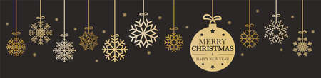 hanging snow flakes colored white for christmas and winter time concepts and greetings for christmas and New Yearのイラスト素材