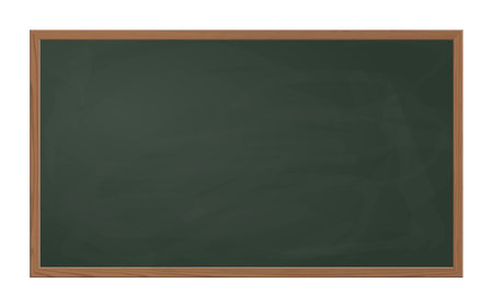 slate blackboard green with wooden frameのイラスト素材