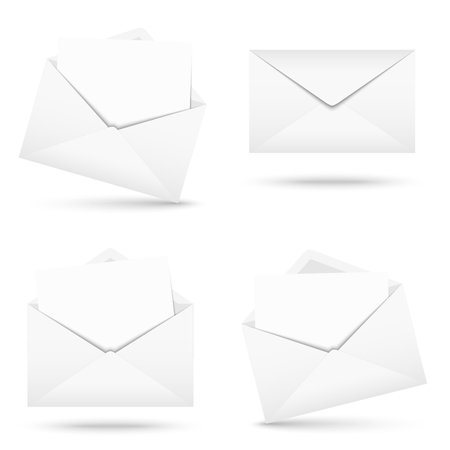 Collection - envelope with noteのイラスト素材
