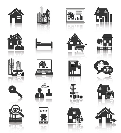 Real Estate Iconsのイラスト素材