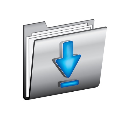 Download folderのイラスト素材