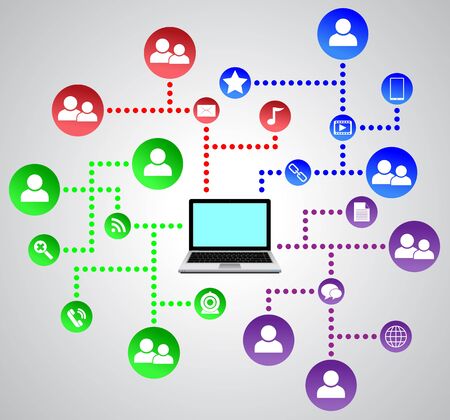 Social networkのイラスト素材