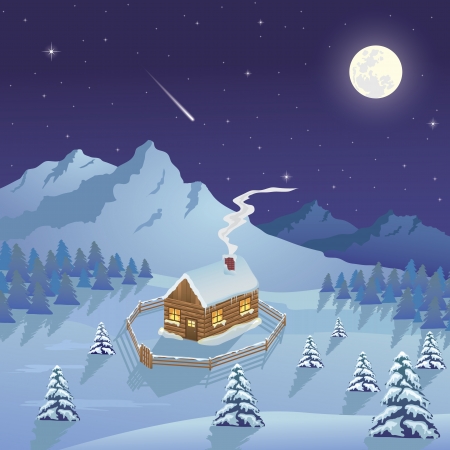Winter Landscapeのイラスト素材
