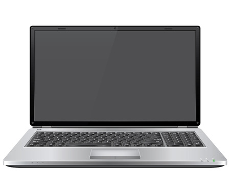 Realistic Vector Laptopのイラスト素材