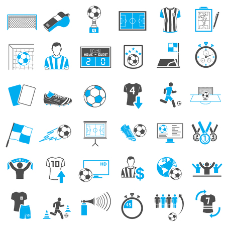 Soccer Icons Setのイラスト素材