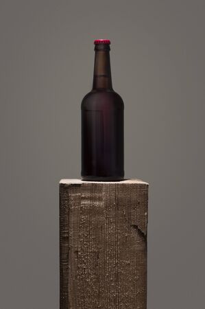 A blank bottle of beer.の写真素材