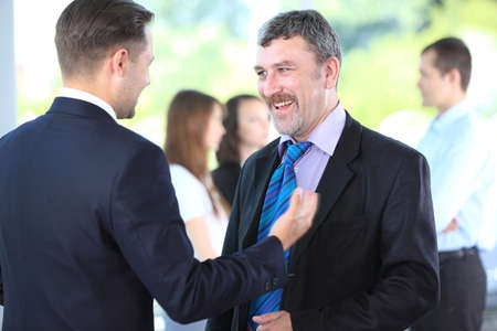 Business people discussing. Everyday setting