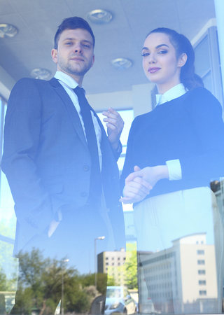 Business partners in an urban settingの写真素材