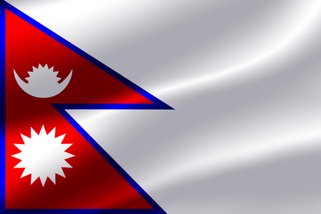 Flag of Nepal as the background.の写真素材