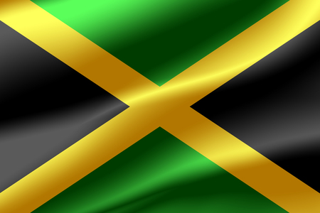 Flag of Jamaica as the background.の写真素材