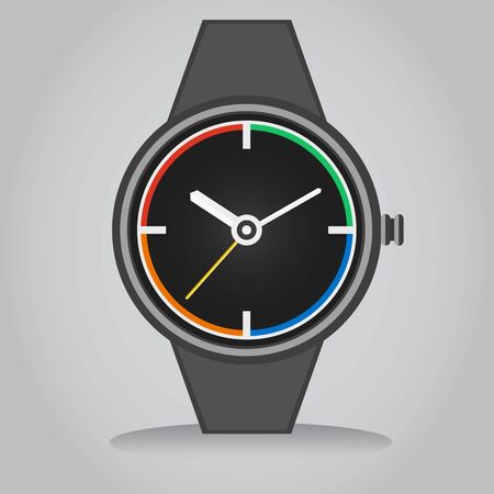 Smart watch flat illustration Vectorのイラスト素材