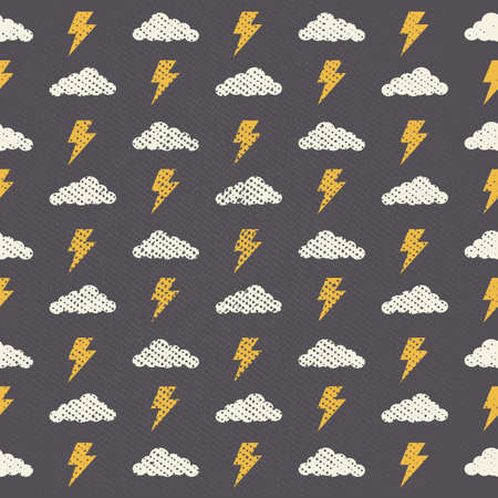Vector Seamless Grunge Cloud Pattern,Abstract Background-02のイラスト素材