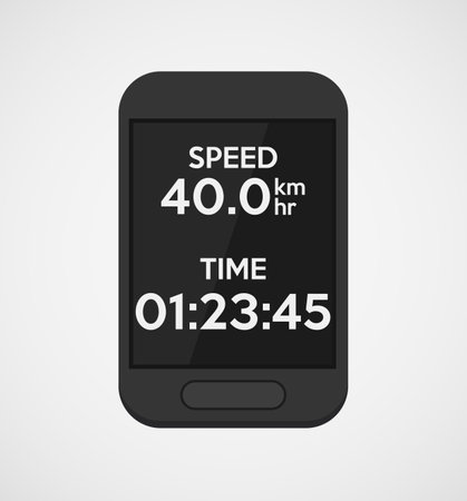 Bike computers and GPS Vector illustrationのイラスト素材