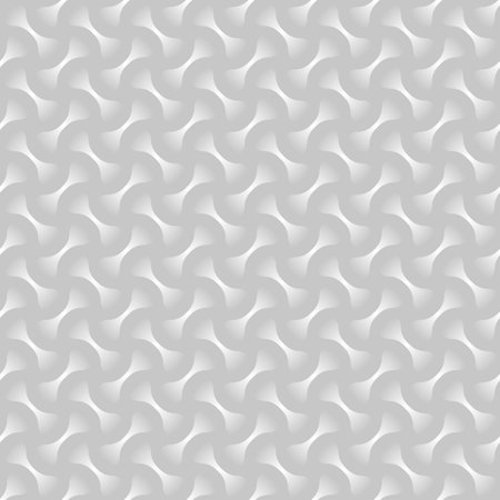 White geometric circular abstract seamless pattern backgroundのイラスト素材