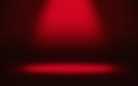 Red light empty backdrop or background, Concept for product display