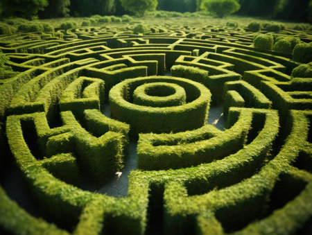 Maze labyrinth. Game for kids. Labyrinth conundrum. Find the right path.の素材