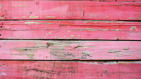 Pink painted wooden wall. Background and texture for graphic design or wallpaper.の素材