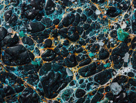 Colorful abstract background of marble stone. Close-up photo.の素材