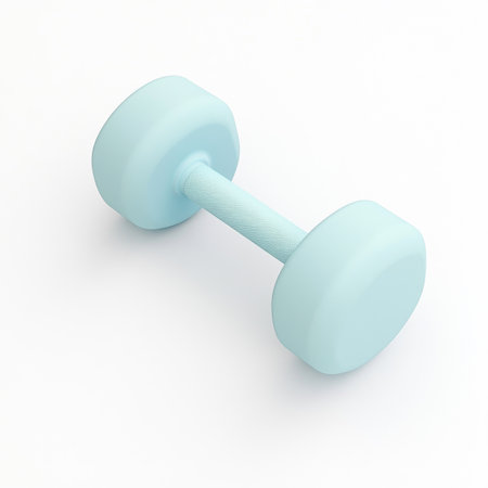 Dumbbells isolated on white background. 3d render.の素材