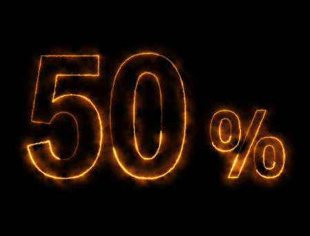 Burning wire of 50%, or maybe look like Lightning effect of Fifty percent with the Black background can Composite with screen mode - imageの写真素材