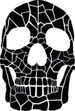 Skull Geometric Triangleのイラスト素材