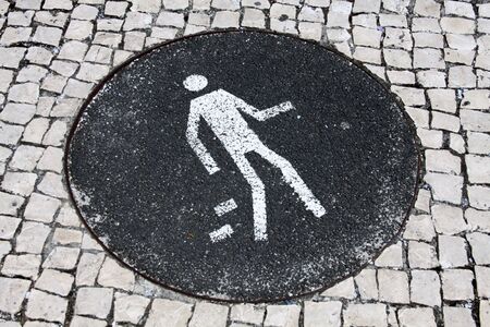 Sign Pedestrianの写真素材