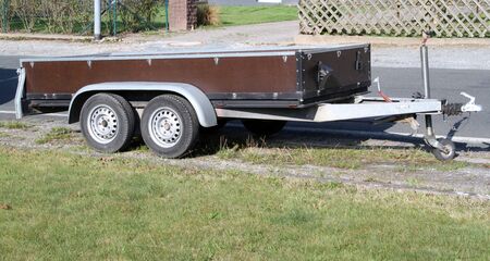 Brown car trailer