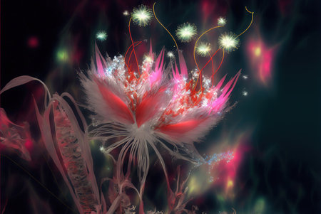3d illustration of abstract geometric composition,digital artwork for creative graphic designの素材