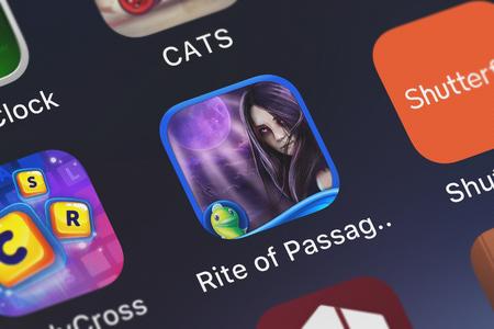 London, United Kingdom - October 05, 2018: Screenshot of the Rite of Passage: Hide and Seek - A...