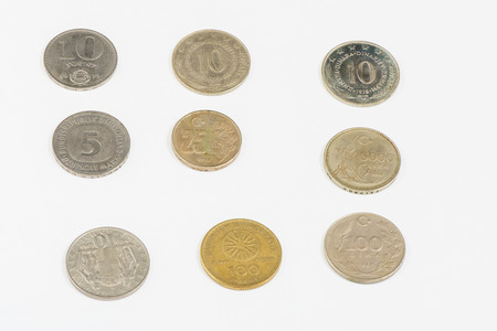 Old Money colection with background and white backgroundの写真素材
