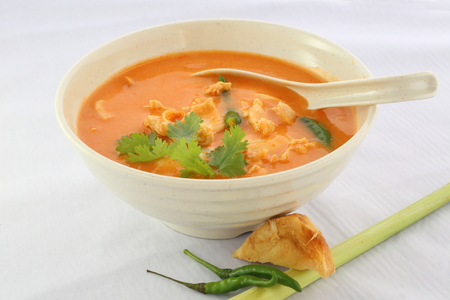Chicken Tom Yam Soupの写真素材