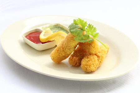 Deep Fried Fish Fingerの写真素材