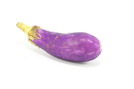 Fresh eggplant brinjal violet color vegetableの写真素材