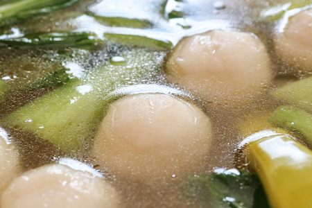 Fish ball Soup Malacca famous tasty uniqueの写真素材