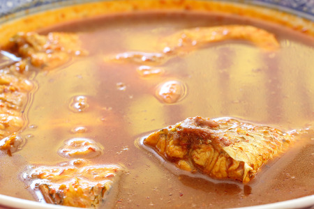 Red Snapper Fish curry spicy sour tasty nonya cuisine