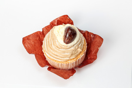 Tiramisu cupcake pastry cream chocolate desert sweetの写真素材