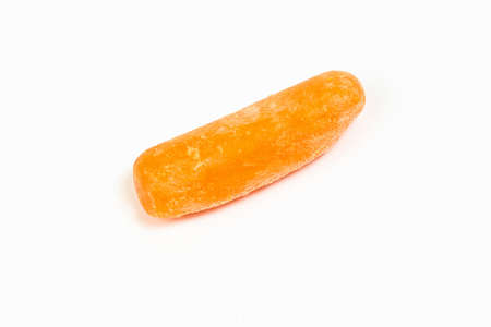 Baby Carrot delicious healthy on white backgroundの写真素材