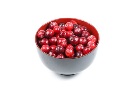 Cranberry red fresh small vaccinium oxycoccos berryの写真素材