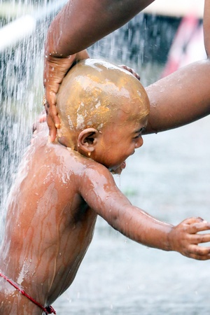 Batu Caves, Kuala Lumpur, Malaysia - February 09, 2017: Thaipusam the Hindu festival. Is celebrated by the Tamil community on the full moon in the Tamil month of Thai.のeditorial素材
