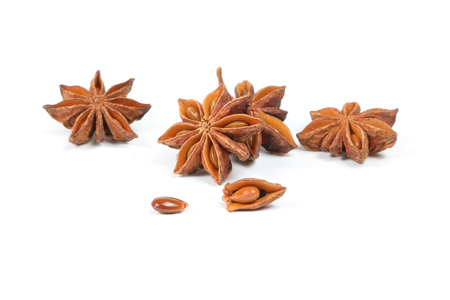 Staranise Star Anise Seed Badiam Chinese Fragrant Flavored Spiceの写真素材