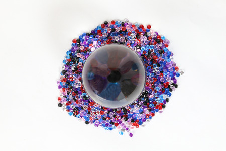 Crystal Ball Globe Gem stone small acrylic glass false stone   の写真素材