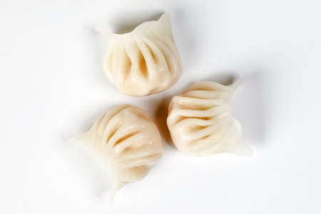 Dim Sum dumpling variety chicken prawn vegetable stuffed steamerの写真素材