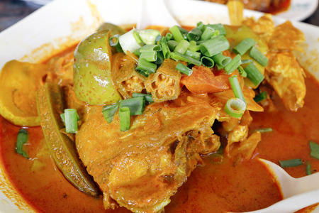 Red Snapper Fish Head Curry の写真素材